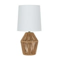 thumbnail interactive-video image 1 of Mainstays 12.75" Rope Mini Lamp, Brown, 5.75 x 6.5 x 6.5" Lamp Shade, 1 of 6