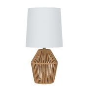 Mainstays 12.75" Rope Mini Lamp, Brown, 5.75 x 6.5 x 6.5" Lamp Shade