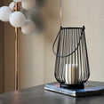 thumbnail image 1 of Mainstays 12" Black Metal Wire Candle Holder Lantern, Large, 1 of 6