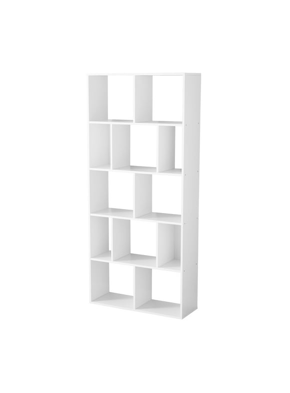 Mainstays 12-Cube Shelf Bookcase, White