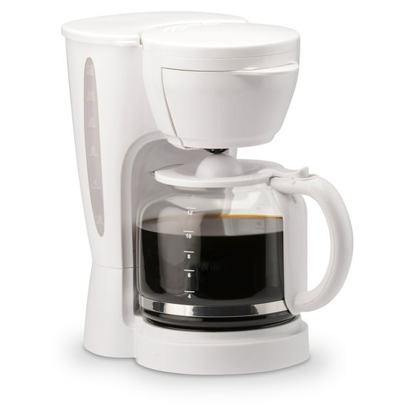 Mainstays 12-Cup Coffee Maker, White, New, Model