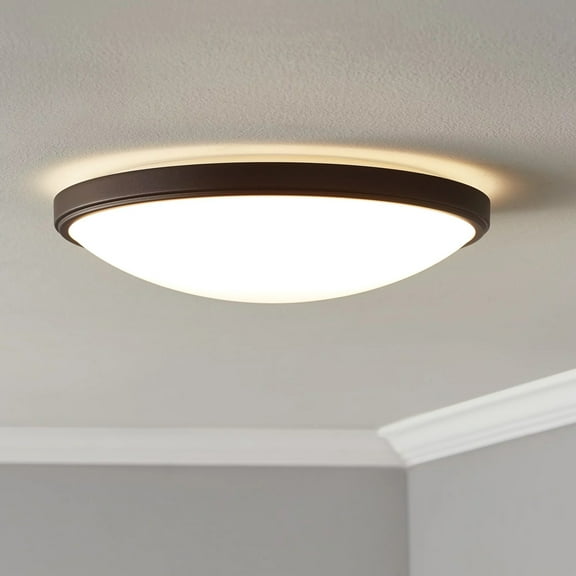 Mainstays 12" Oil Rubbed Bronze Integrated LED Flush Mount Ceiling Lights 3 CCT