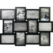 Mainstays 12-Opening Linear Black Collage Picture Frame (Holds 12 - 4x6 inch Photos)