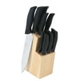 thumbnail image 1 of Mainstays 12 Piece Cutlery Set with Soft Grip Handles and Wood Storage Block, 1 of 6