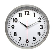 Mainstays 12\ Quartz Modern Indoor Schoolhouse Clock, Easy Read Dial