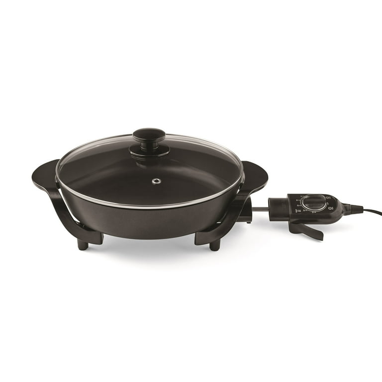 12 in. Black Non-Stick Electric Skillet with Glass Lid 12 in. Black Non-Stick Electric Skillet with Glass Lid