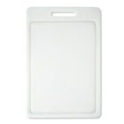 Mainstays 12"X18" White Non-Slip Poly Cutting Board with Juice Groove