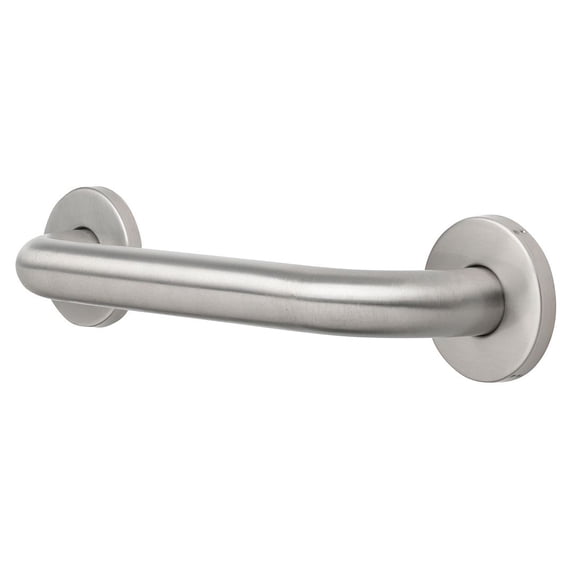 Mainstays 12 in. Grab Bar, 1.25 in., Concealed Screws, Stainless Steel Finish
