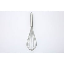 Mainstays 12-inch Stainless Steel Whisk with Loop for Hanging, Silver