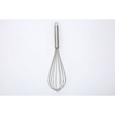 Mainstays 12-inch Stainless Steel Whisk with Loop for Hanging, Silver