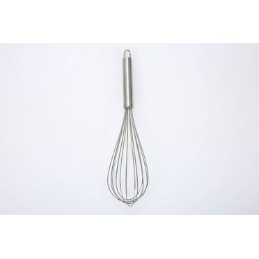 Mainstays 12-inch Stainless Steel Whisk with Loop for Hanging, Silver