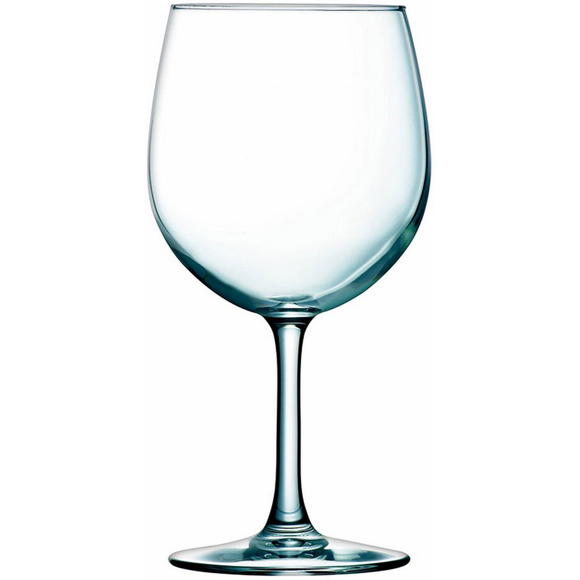 Large Square Base Crystal Short Stemmed Wine Glasses - 5 3/8 Tall. 