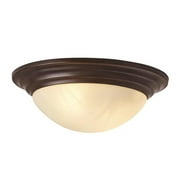 Mainstays 12in Vintage Flush Mounted Elegant Ceiling Light Fixture, 60W Equiv Bronze, Bulbs Included