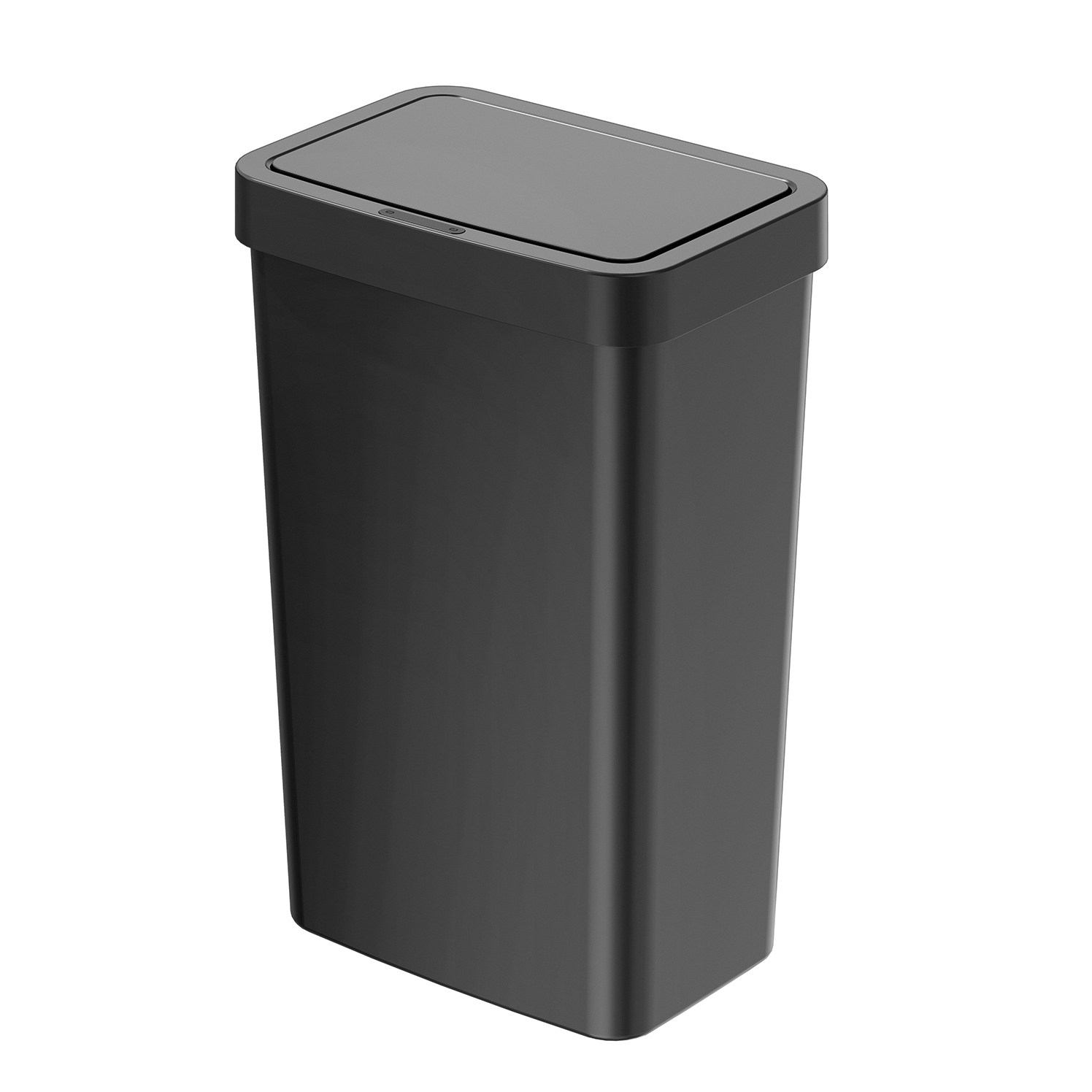 Mainstays 13.2 Gallon Trash Can, Plastic Motion Sensor Kitchen Trash Can, Black - image 1 of 12