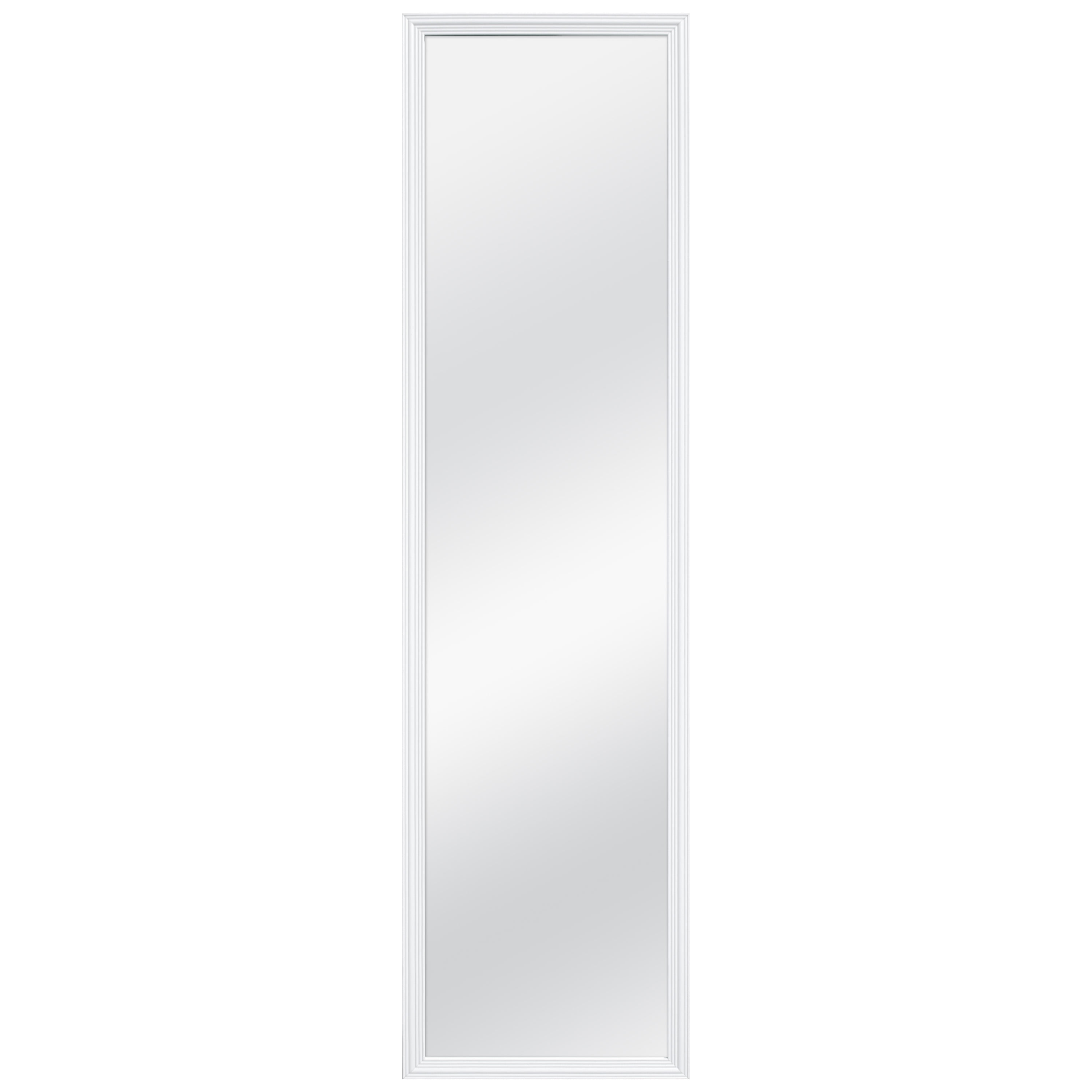 Mainstays 13.38" x 49.38" White Door Mirror
