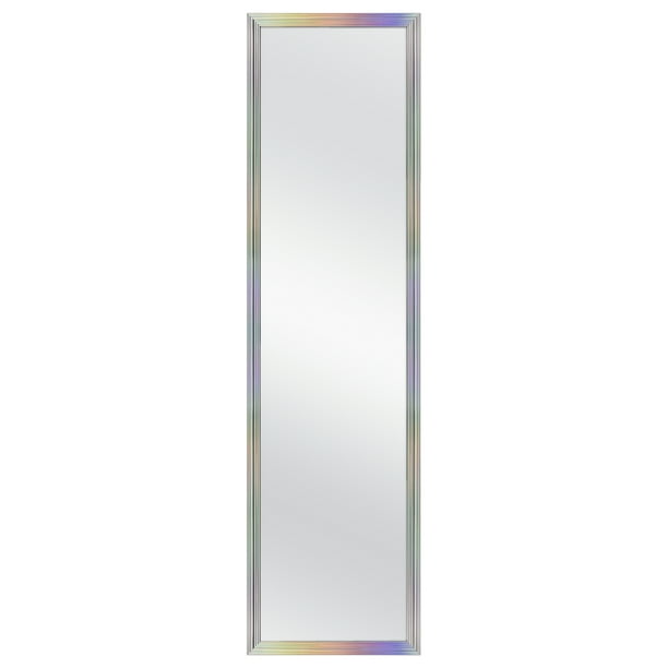 Mainstays 13.38x49.38 Door Mirror, Iridescent