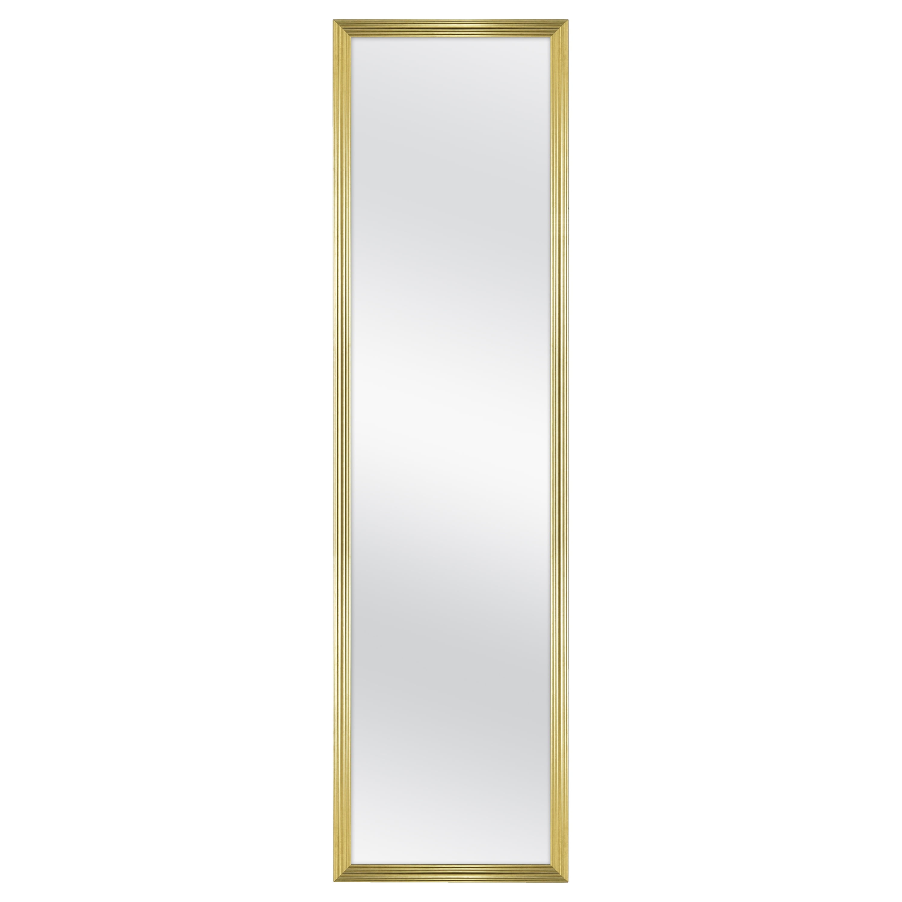 Mainstays 13.38x49.38 Inch Door Mirror, Gold