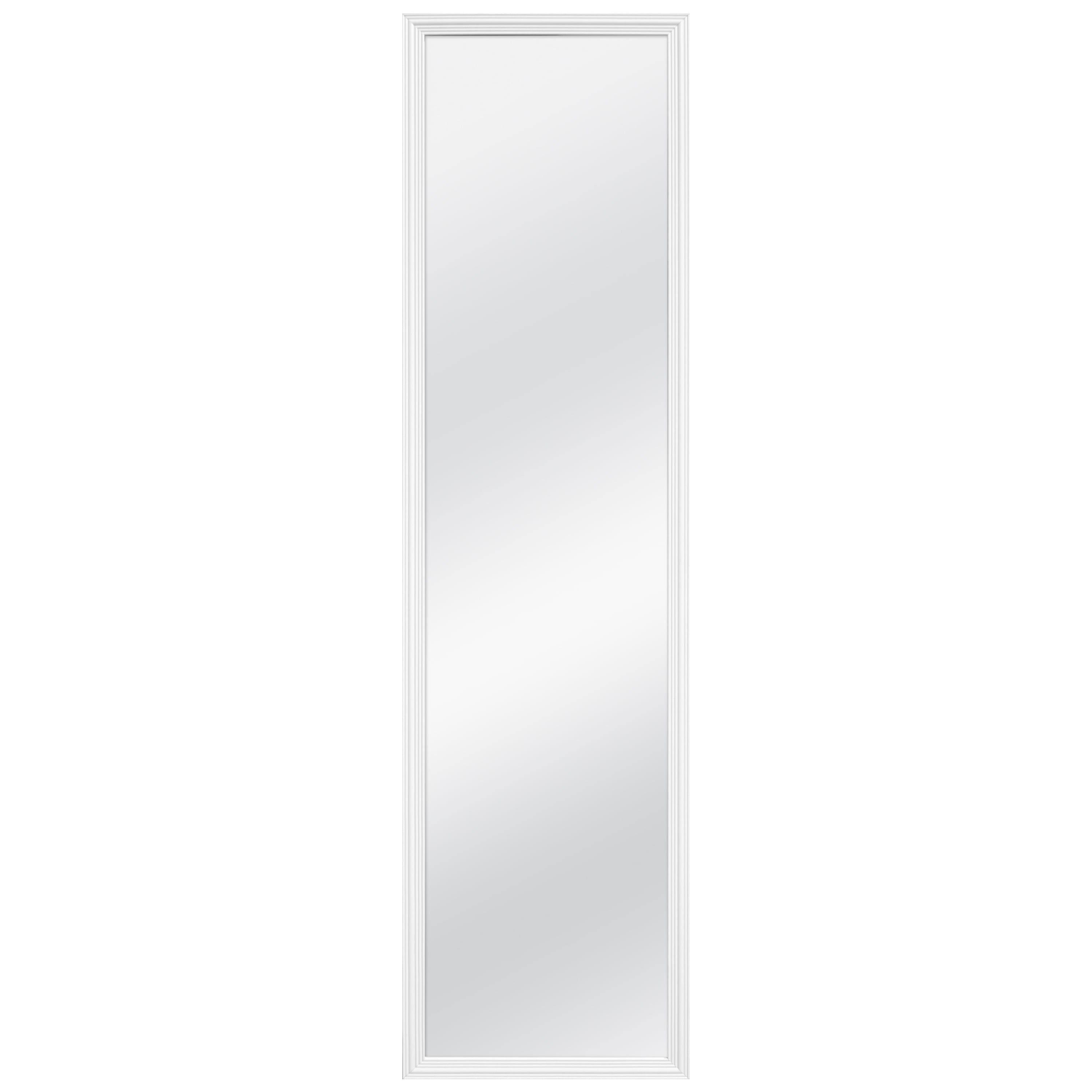 Mainstays 13.38x49.38 Inch White Door Mirror