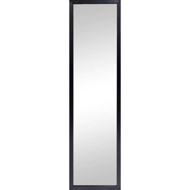 Mainstays 13x49 Black Rectangle Large Wall Mirror for Bathroom or Living Room