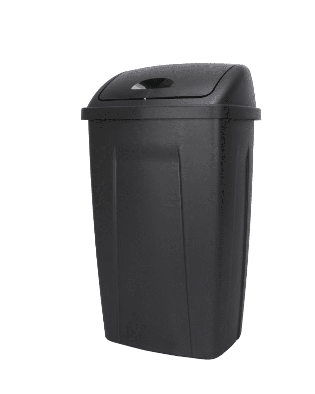 Mainstays 13 Gallon Trash Can, Plastic Swing Top Kitchen Garbage Trash
