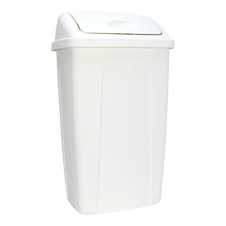 Kitchen Trash Can 13 Gallon Plastic Swing With Lid Garbage NEW