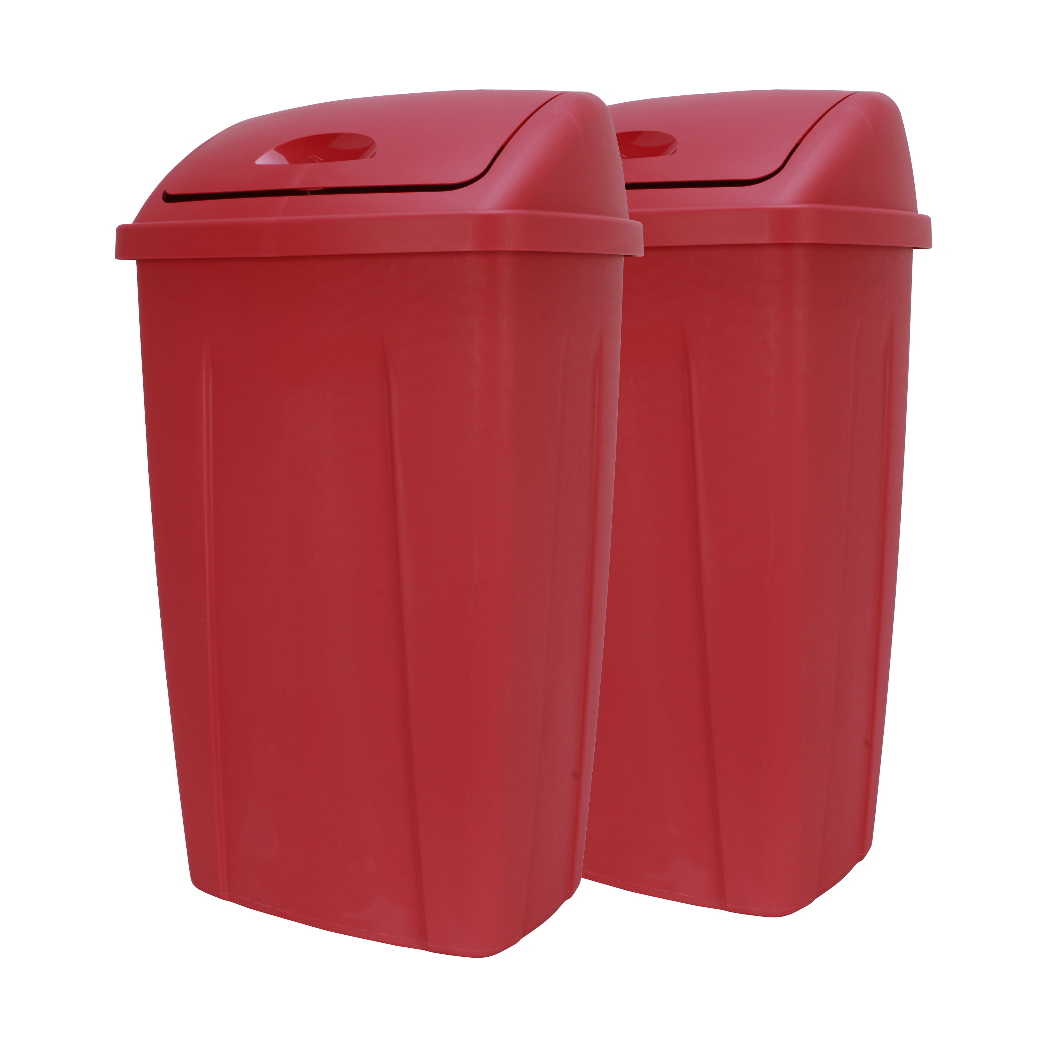 Kitchen Trash Can 13 Gallon with Swing Lid, Plastic Tall Garbage Can  Outdoor and Indoor, Large 52 Qt Recycle Bin - AliExpress