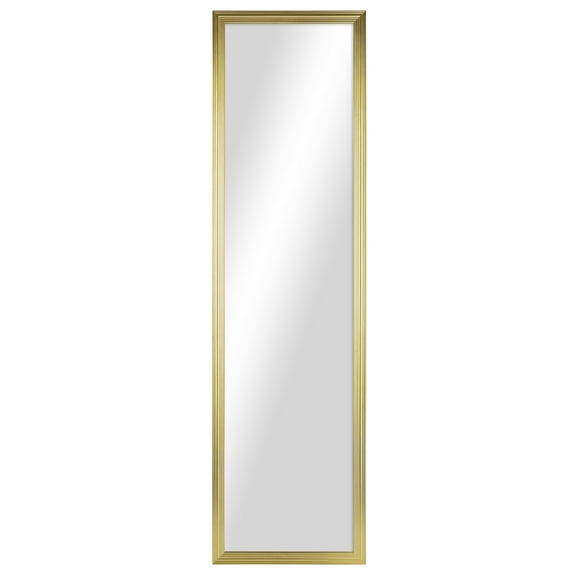 Mainstays 13x49 Gold Rectangle Large Wall Mirror for Bathroom or Living Room