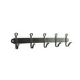 thumbnail image 1 of Mainstays 14 1/2 in. Wall Mounted Metal Hook Rack, 5 Single Hooks, Matte Black, 1 of 8