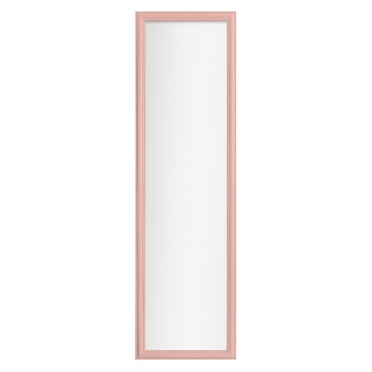 Mainstays 14.25" x 50.25" Pink Over the Door Mirror