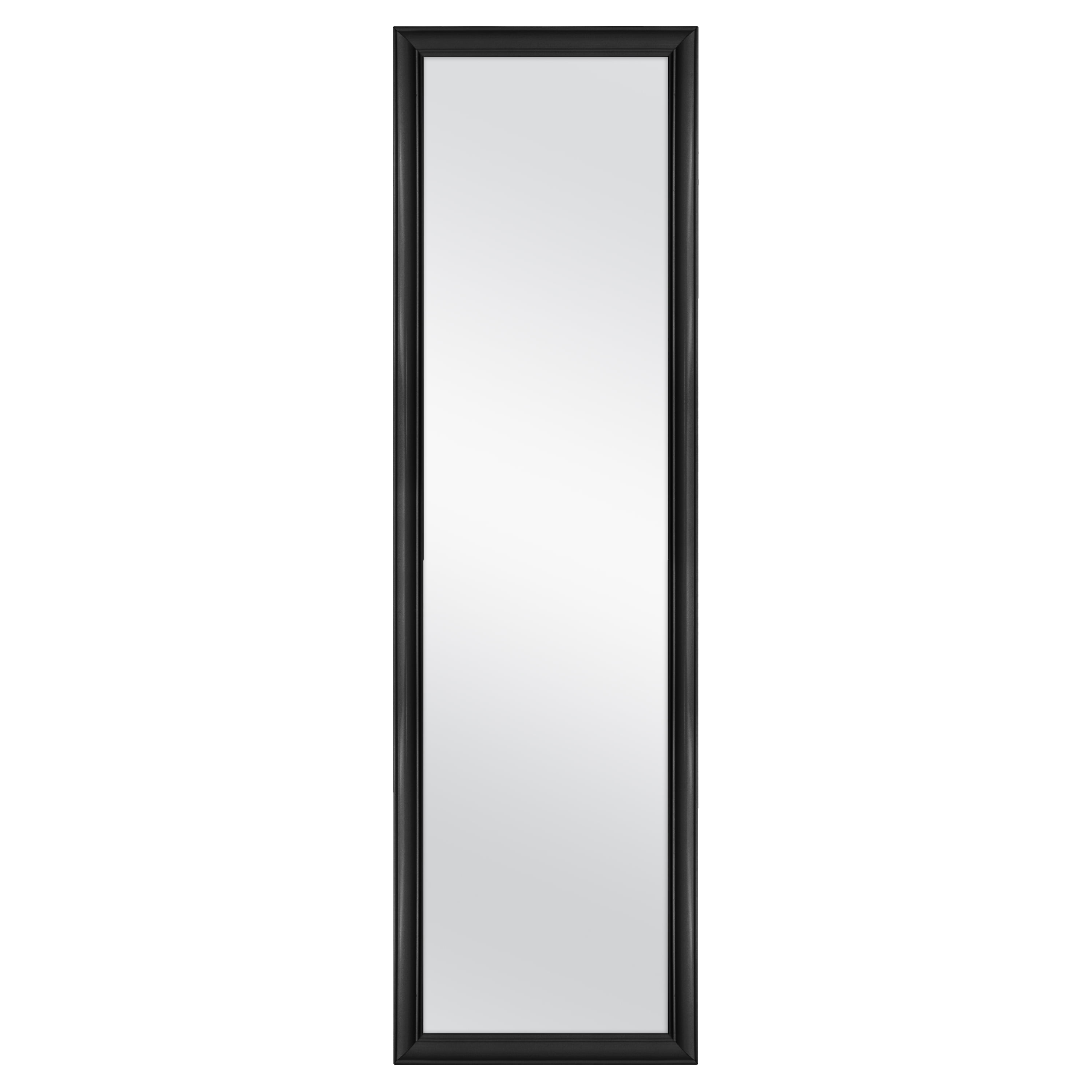 Mainstays 14.25x50.25 Inch Over-the-Door Mirror, Black