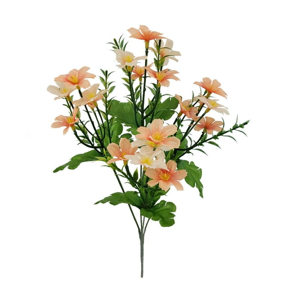 Mainstays 14.5in Indoor Artificial Wildflower Pick, Peach Color.