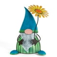 thumbnail image 1 of Mainstays 14"H Metal Rustic Brown Painted Solar Powered Light Up Gnome, 1 of 7