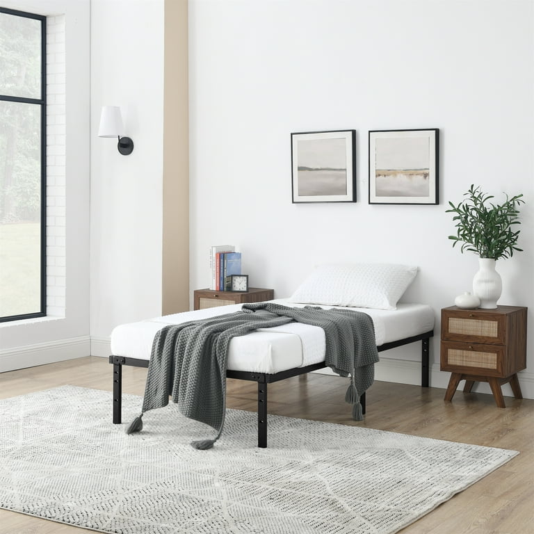 Metal bed 2024 slats full