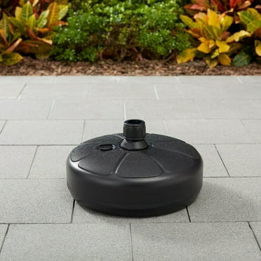Mainstays 14 Inch Fillable OPP Resin Umbrella Base Black