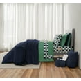 thumbnail image 1 of 14pc College Dorm Essentials Bundle, Twin-XL, Reversible Bed in a Bag Comforter Set, Navy, 1 of 18