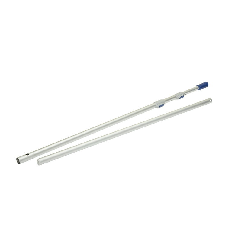 Mainstays 14' Telescopic Pole in Aluminum & ABS - Silver & Blue - 2 Pieces