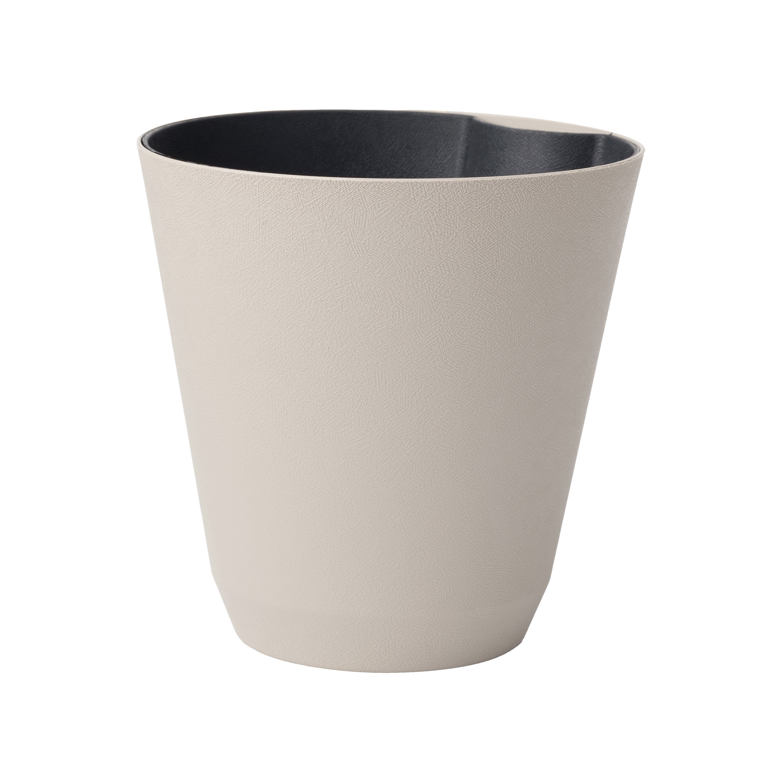 Mainstays 14 in. Beige Resin Self-Watering Planter