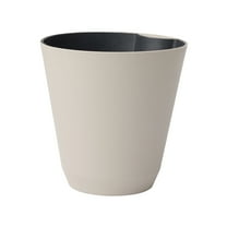 Mainstays 14 in. Beige Resin Self-Watering Planter