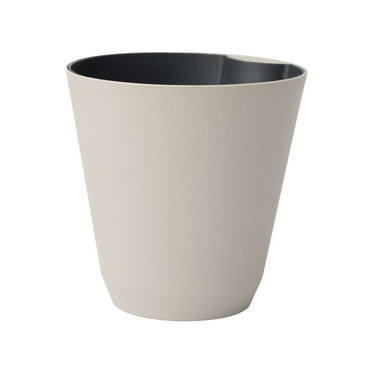 Mainstays 14 in. Beige Resin Self-Watering Planter