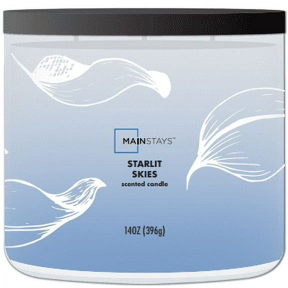 Mainstays 14oz 3-Wick Scented Candle, Starlit Skies