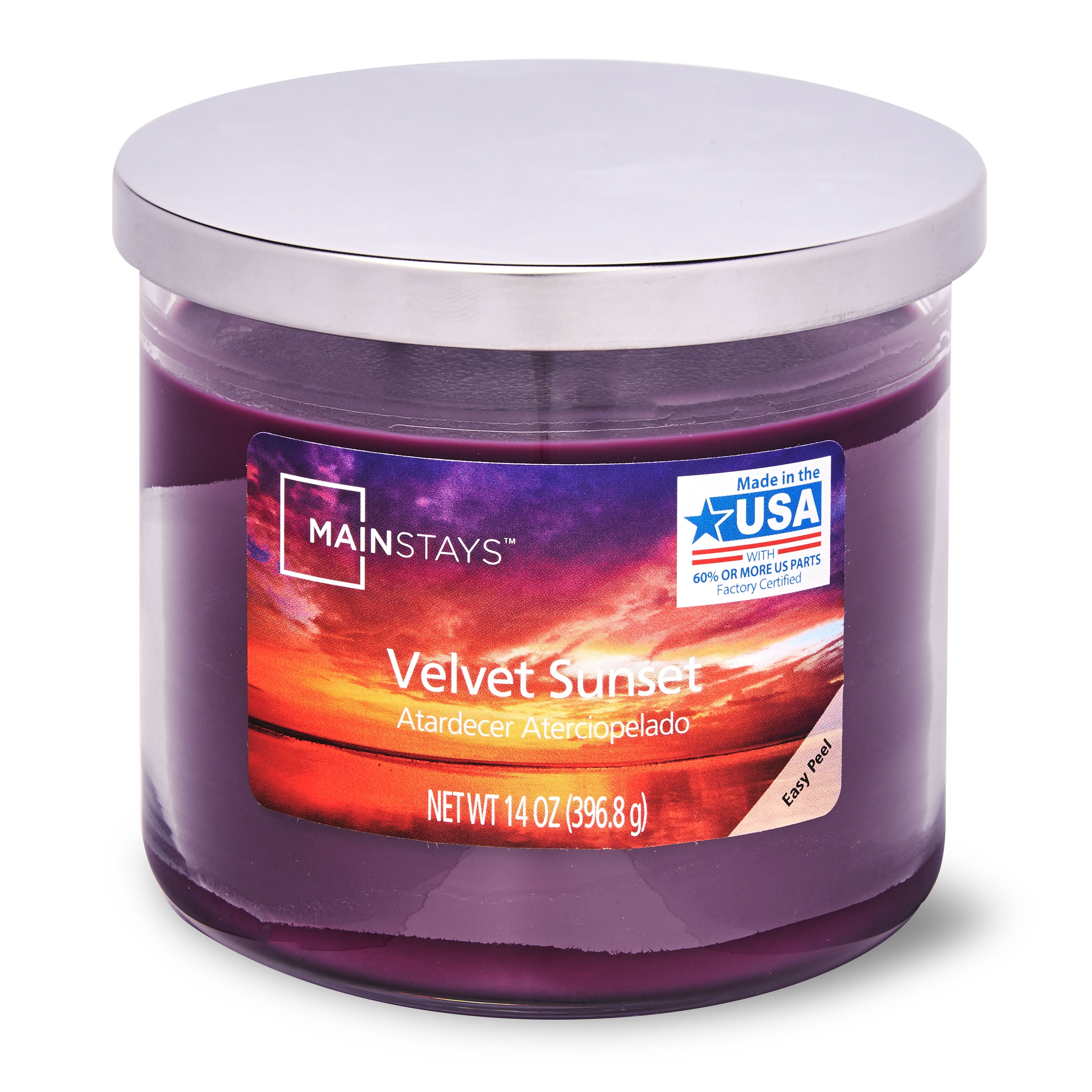 Mainstays 14oz Velvet Sunset Jar Candle