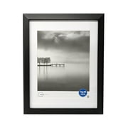 Mainstays 14x18 Black Wide Bevel Gallery Wall Picture Frame, Matted to 11x14