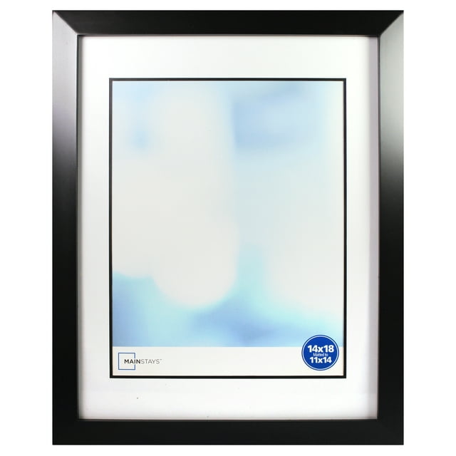 Mainstays 14x18 Matted to 11x14 Wide Beveled Tabletop Picture Frame