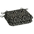 thumbnail image 1 of Mainstays 15.5"D x 17"W Black Medallion Rectangle Outdoor Seat Pad (2 Pack), 1 of 9