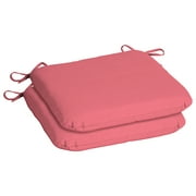 Mainstays 15.5" x 17" Grapefruit Texture Rectangle Outdoor Seat Pad (2 Pack)