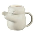 thumbnail image 1 of Mainstays 15.89 oz Gray Sculpted Hug Earthenware Mug, 1 of 7