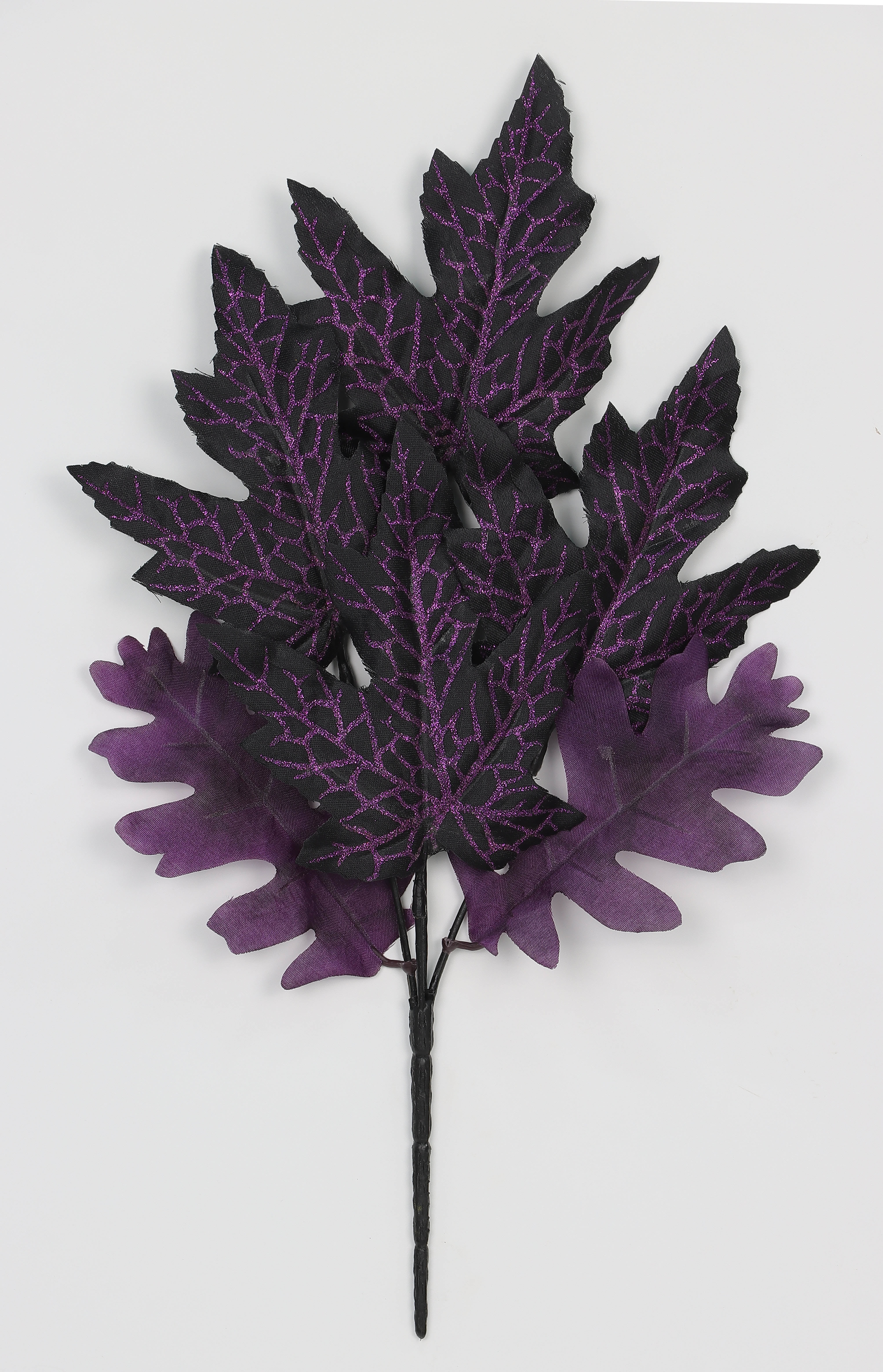 Mainstays 15'' Artificial Floral Purple leaves pick.Purple & Black,Decoration for Indoor Use Only.