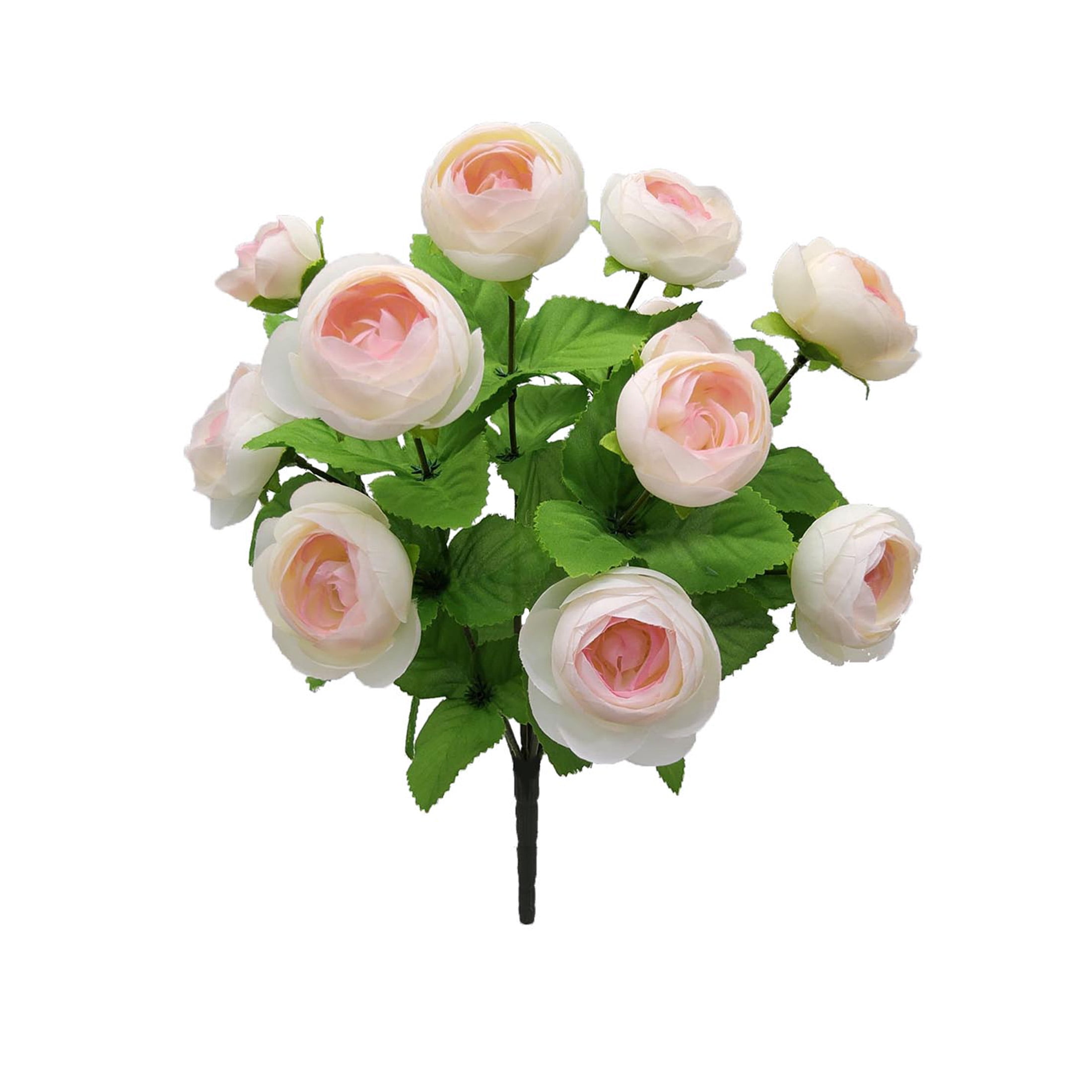 Mainstays Indoor Artificial Flower Ranunculus Bush, Lt Pink Color