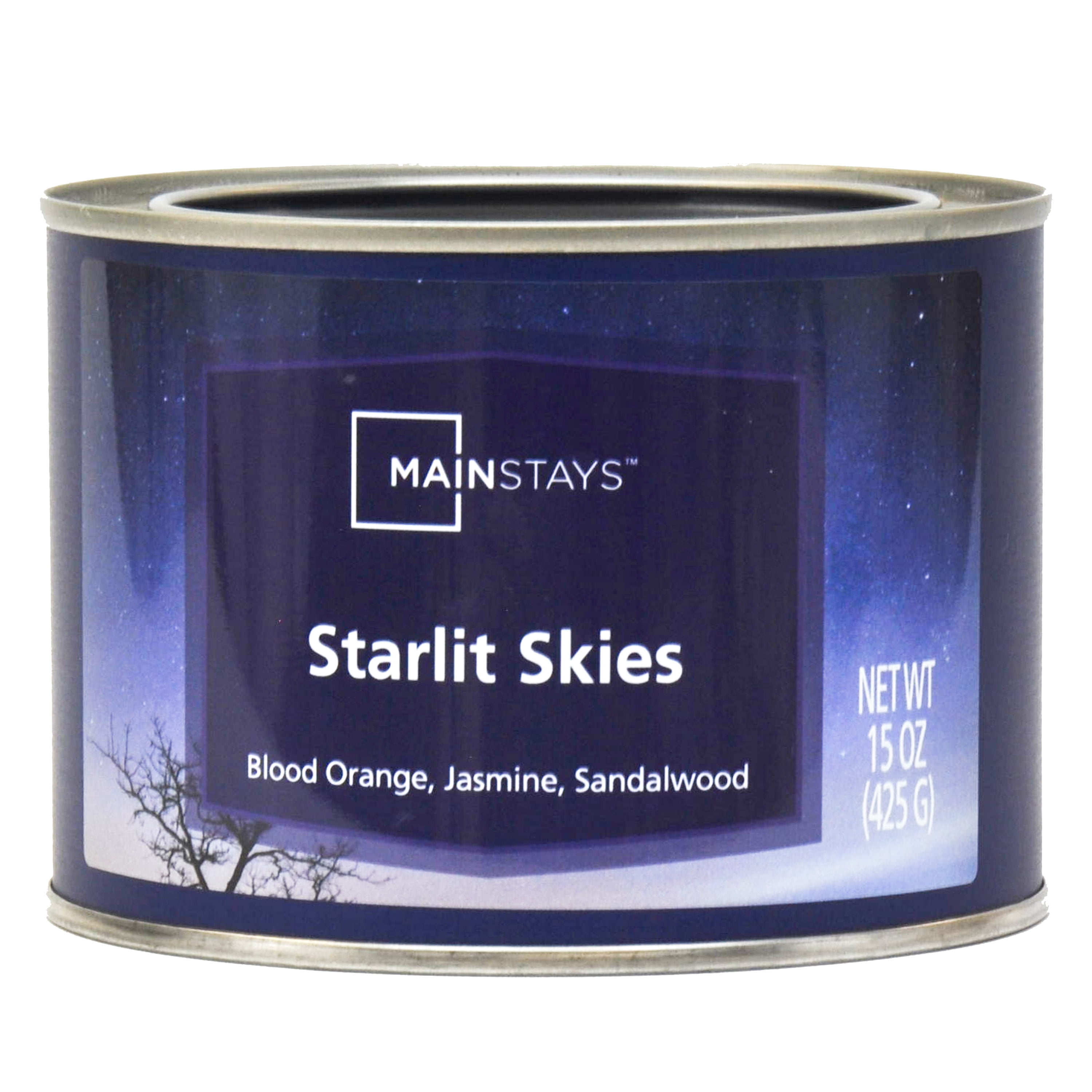 Mainstays 15 Ounce Paint Can Scented Candle Starlit Skies