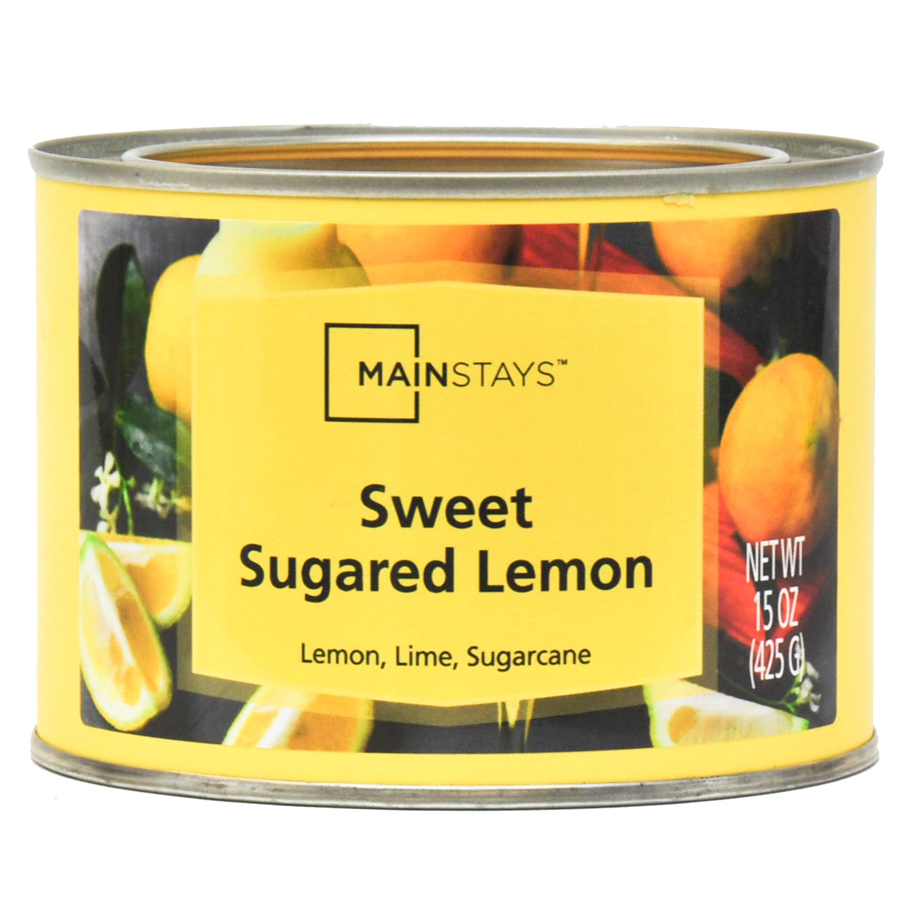 Mainstays 15 Ounce Paint Can Scented Candle Sweet Sugared Lemon